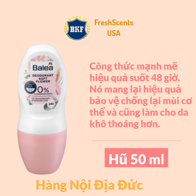 Lăn nách Mùi Balea 50ml - Nhập Khẩu Đức