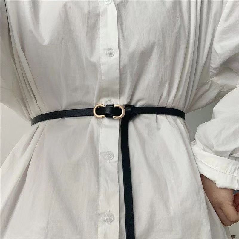 Thắt lưng nữ DN38 dây nịt nữ bảng 1cm dây da PU thời trang