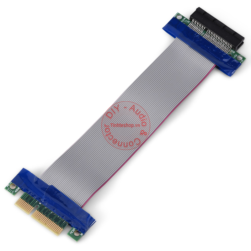 Dây cáp riser mở rộng nối dài khe cắm PCI-E 4X cho PC Máy tính để bàn 18.5Cm