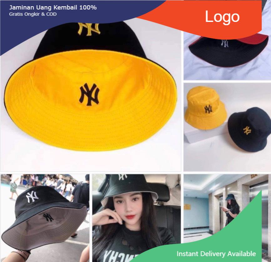 Mũ bucket ny 2 mặt - nón tai bèo ny 2 mặt chất vải kaki hàng quảng châu chuẩn đẹp