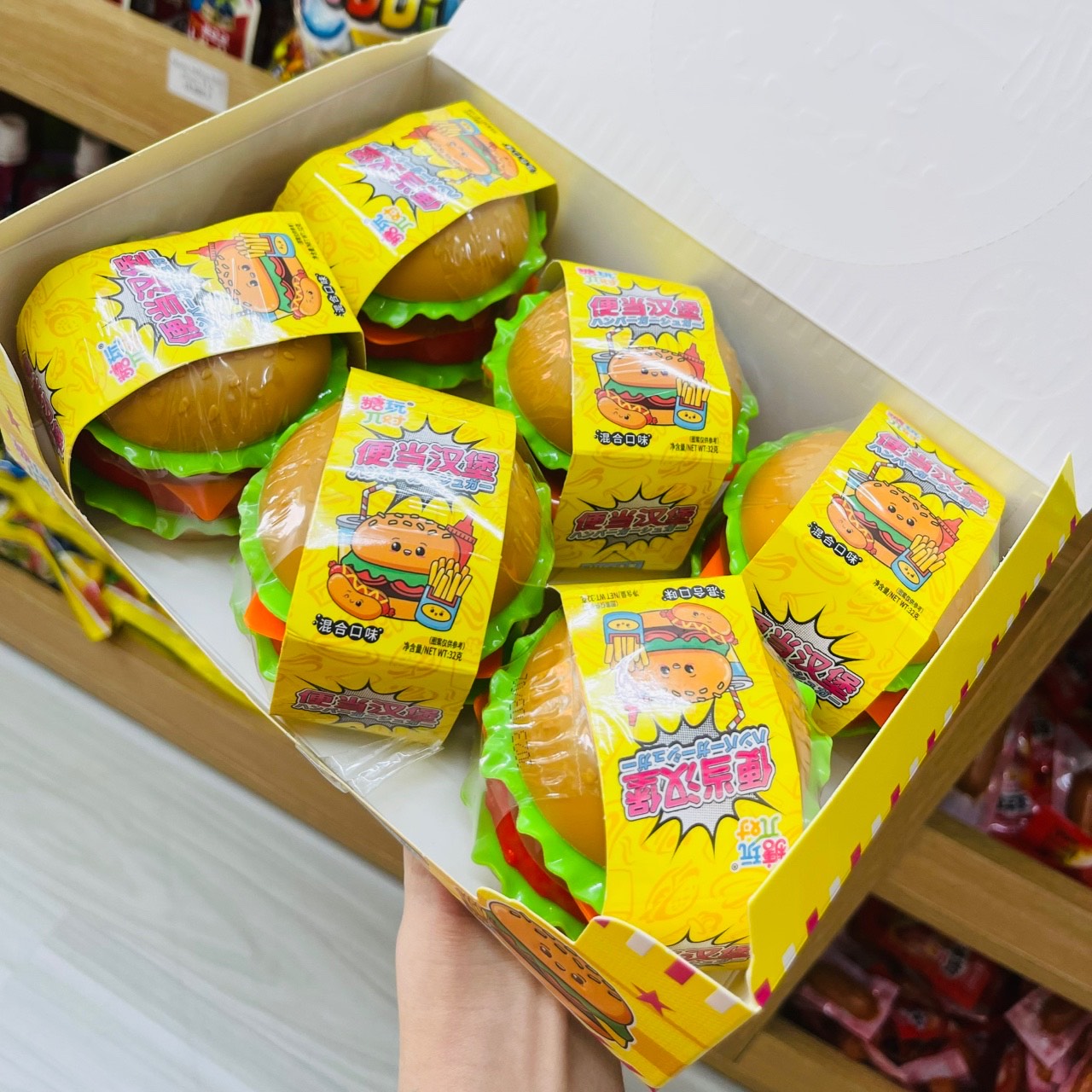 [FreeShip] [Giá hủy diệt] Kẹo Dẻo Hamburger 3 Tầng ⚡SIÊU KUTE⚡