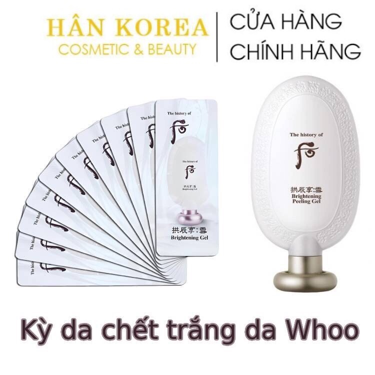 KỲ DA CHẾT WHOO BRIGHTENING PEELING GEL, LOẠI BỎ DA CHẾT, LÀM TRẮNG