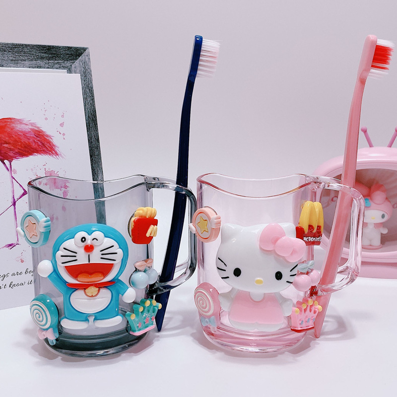 Ly Uống Nước/ Ly Đánh Răng cho Bé Kitty Doraemon Mickey Minnie