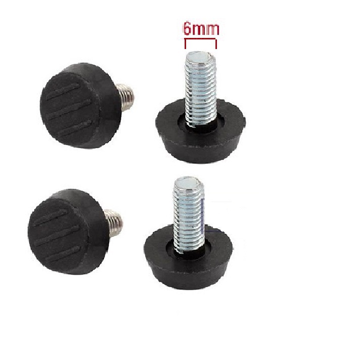 combo 4 Chân tăng chỉnh bàn ghế phi  8mm - 6mm