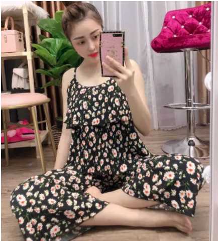 Sét áo 2 dây dập ly + quần suông (Hàng cao cấp)