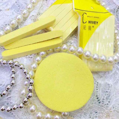[HCM]Gói 12 Bông Nở Rửa Mặt Chivey