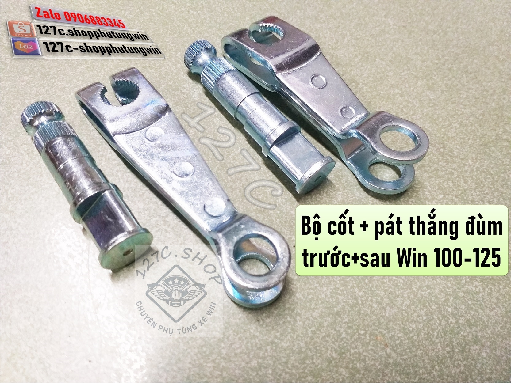 Bộ cốt + pát thắng đùm trước sau Win 100 Win 125