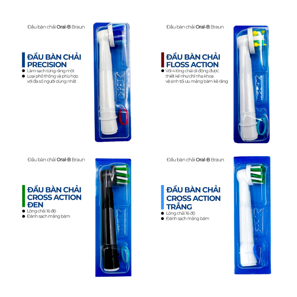 Đầu Lẻ Bàn Chải Điện Oral-B Braun