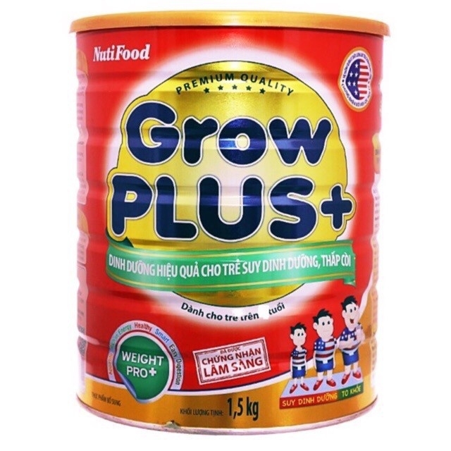 (Thanh Lý Date 10/2021) Sữa Bột Nutifood Grow Plus+ Đỏ Weight Pro+ Hộp 1,5kg
