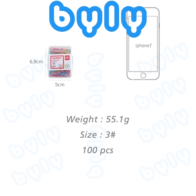 Kẹp giấy 29mm - 100 cái Deli - 0024 - 0025