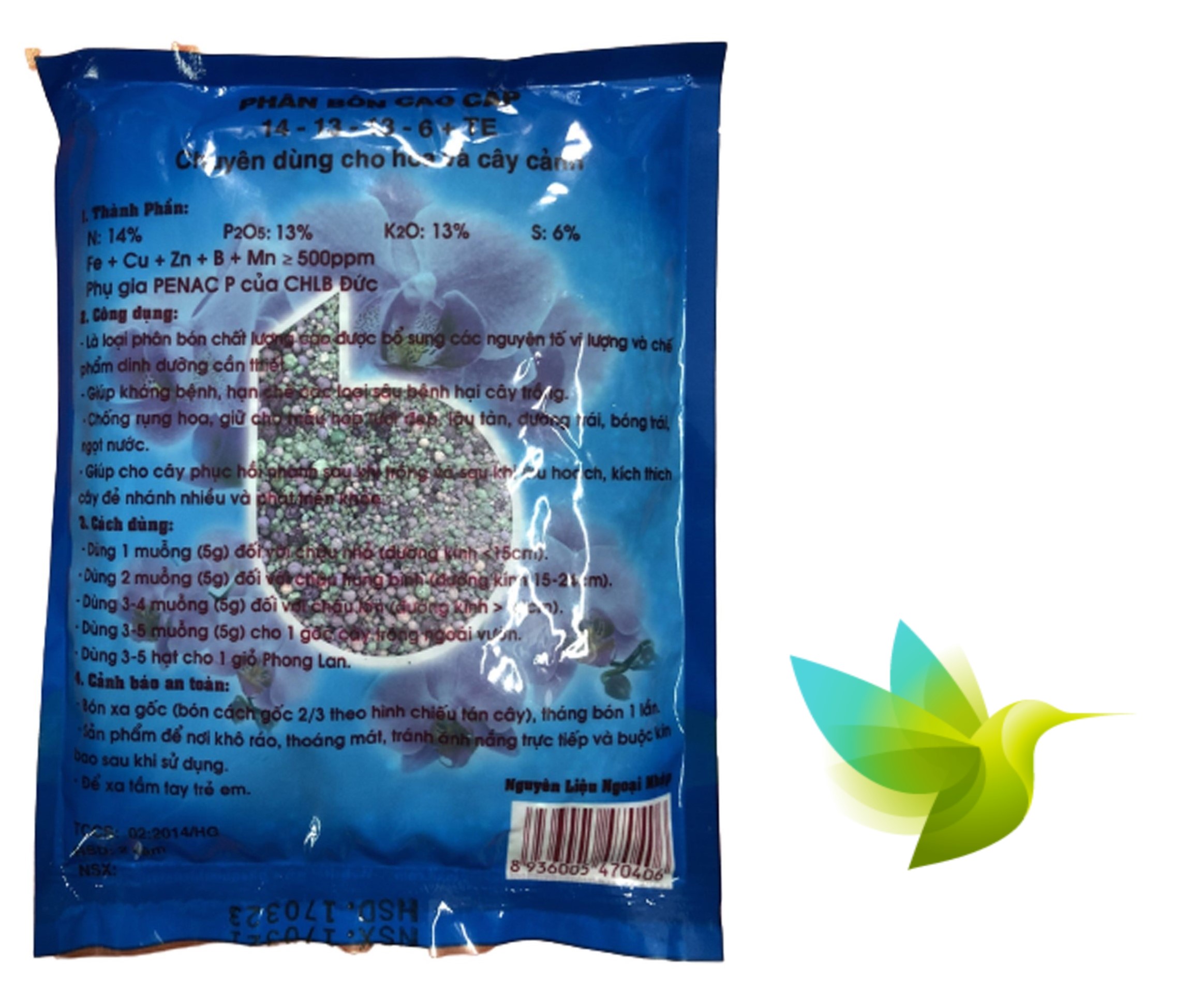 Phân Bón NPK (3 Màu) Better 14-13-13+6s+TE - #120A# 200g