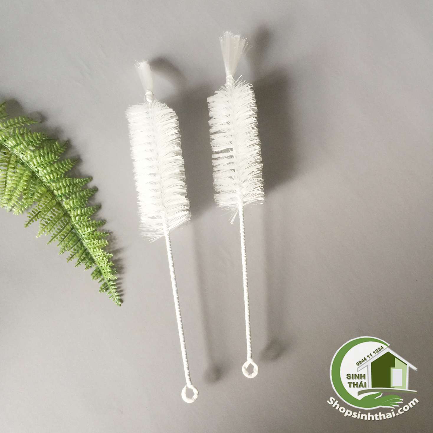 [HCM]Cây cọ rửa ly rửa bình màu trắng 47cm