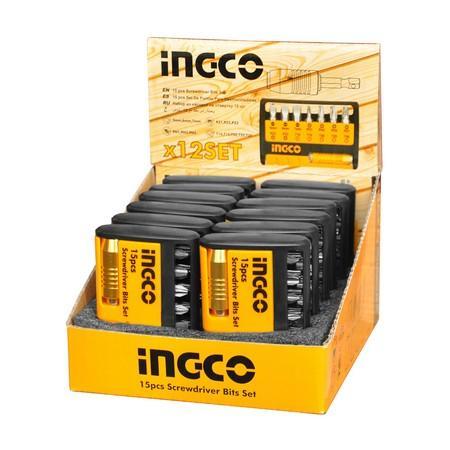Bộ 15 đầu tua vít INGCO AKSD0151