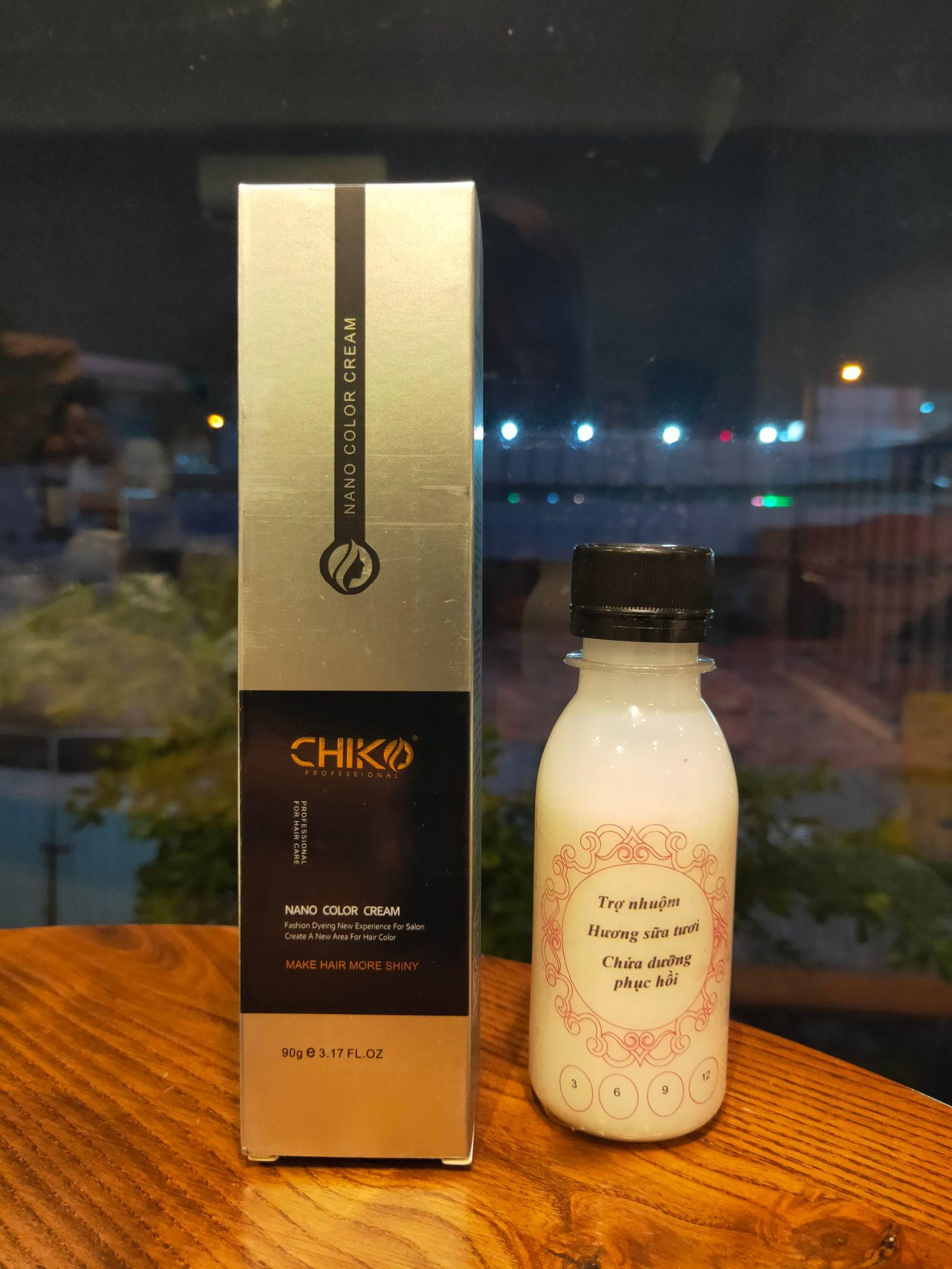 Nhuộm tóc màu Nâu Caramel (không tẩy tóc) (kèm trợ nhuộm và găng tay)
