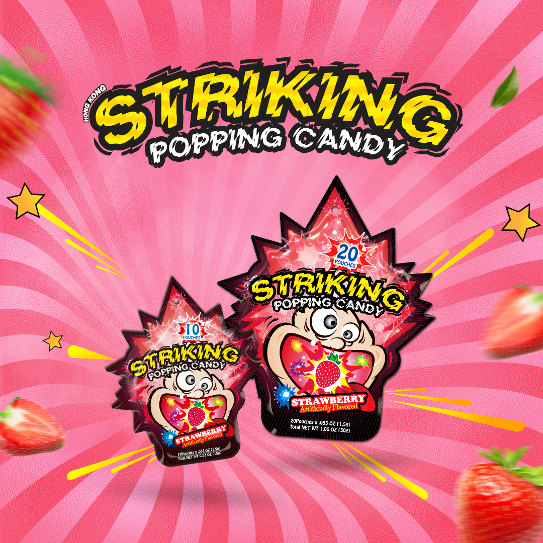Striking Popping Candy  Strawberry