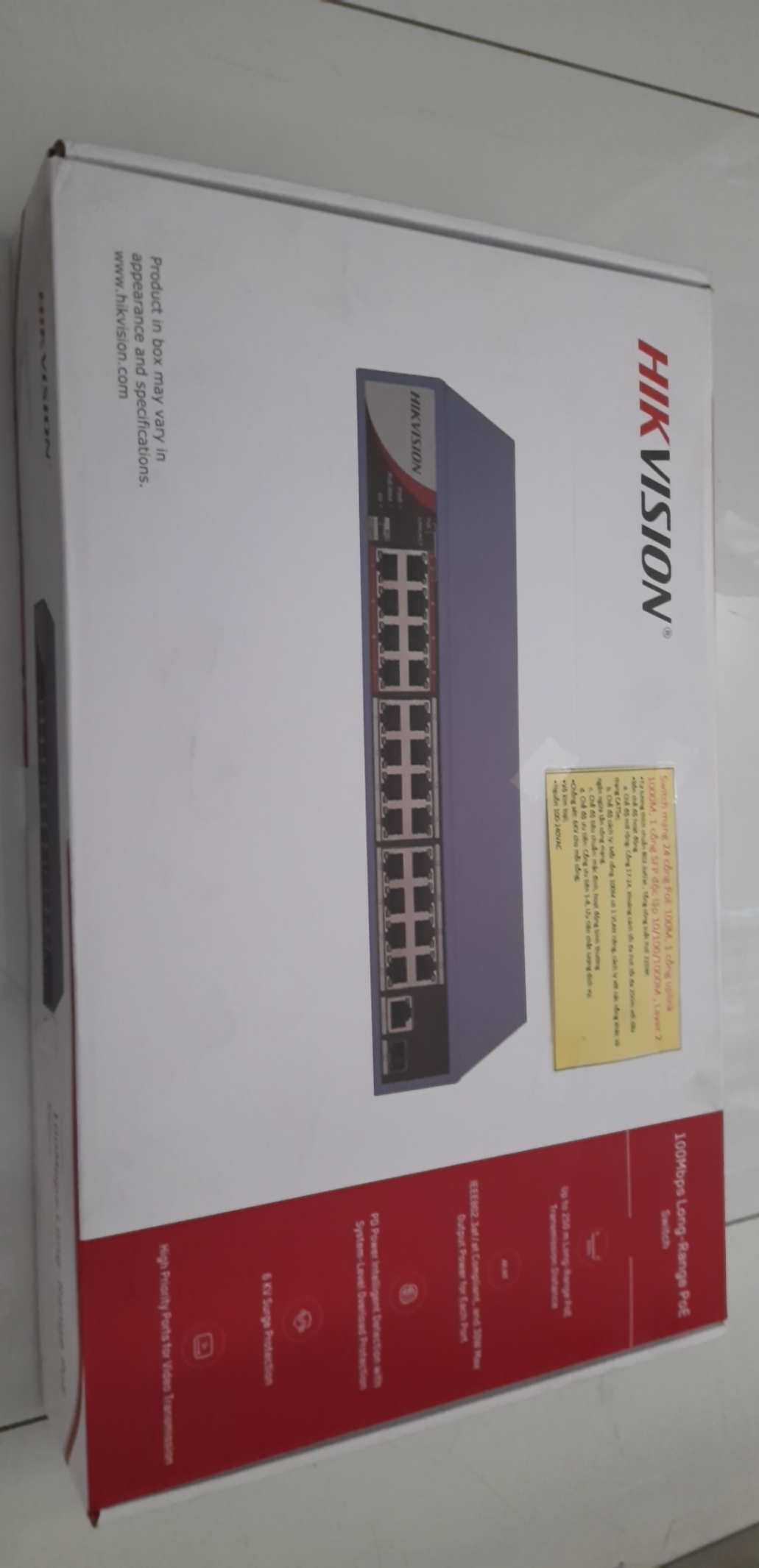 SWITCH MẠNG 24 CỔNG POE 100M, 1 CỔNG UPLINK