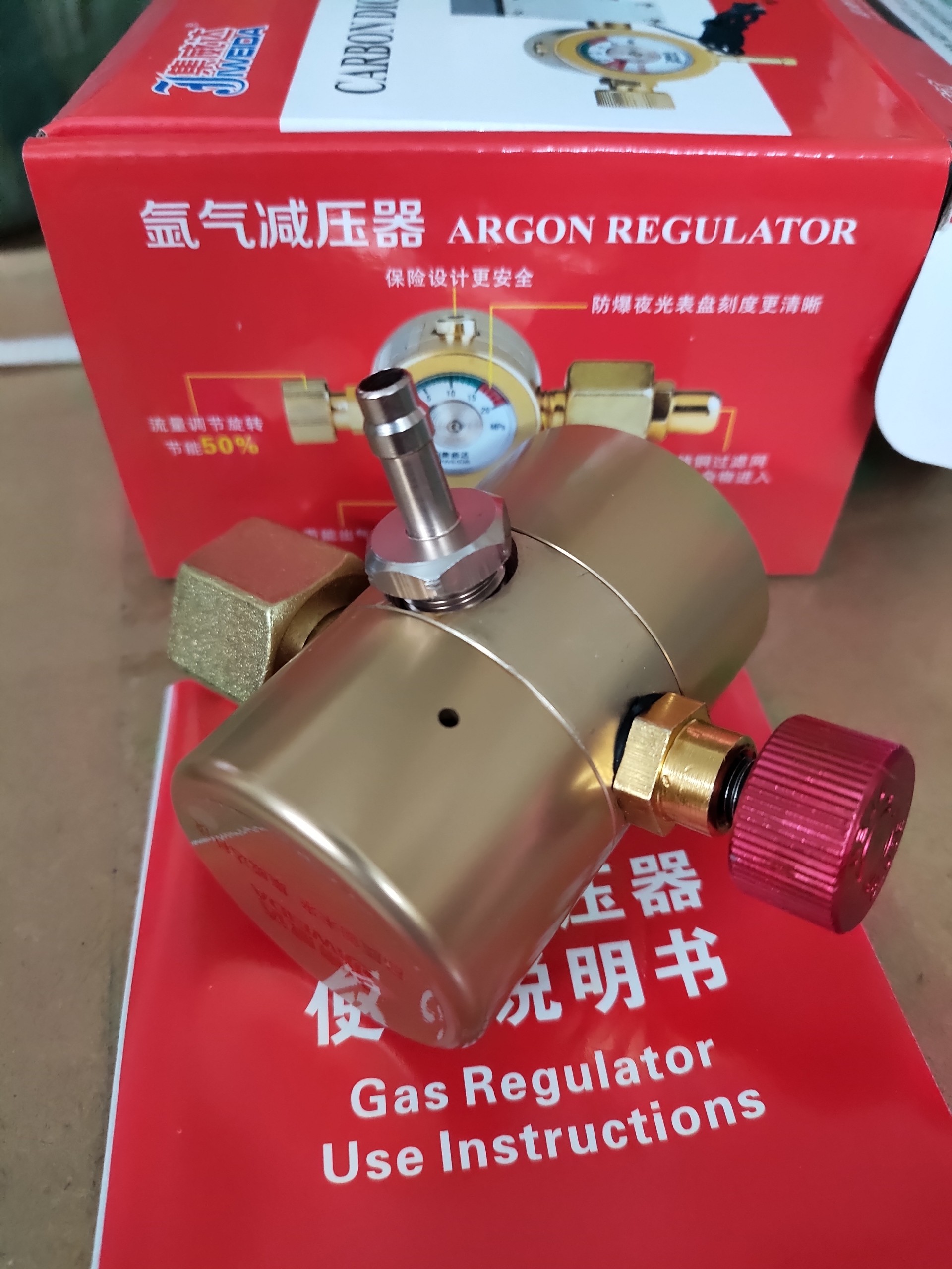 Đồng hồ Argon tiết kiệm khí ren trong