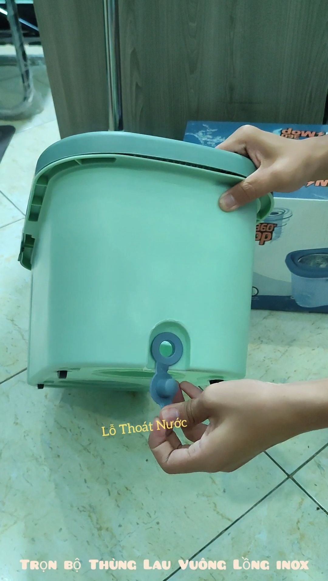 * Giá Rẻ *Trọn bộ thùng lau nhà 360 độ