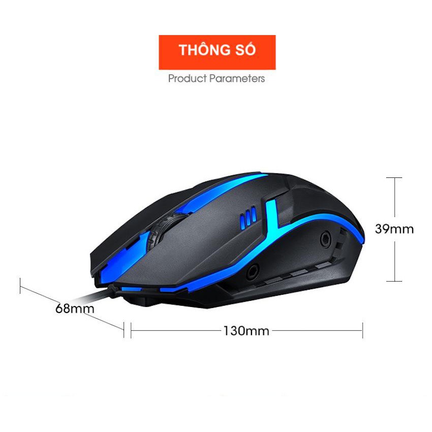Chuột Gaming Dây 💎𝓕𝓡𝓔𝓔𝓢𝓗𝓘𝓟💎 Mouse Có Dây Gaming T-Wolf V1 (BH 12 Tháng) SPTECH COMPUTER