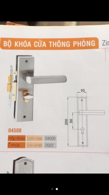 Khoá tay gạt Việt Tiệp 04508