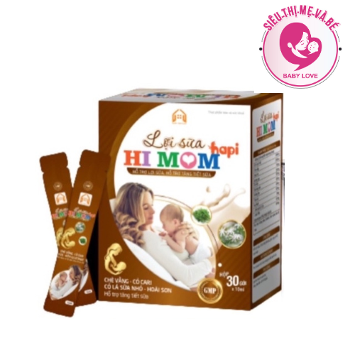 Lợi sữa Himom hộp 30 gói, lợi sữa , mát sữa