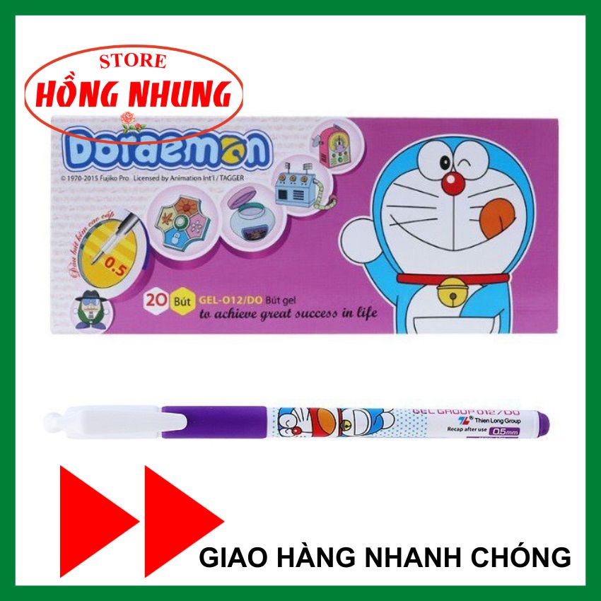 Hộp 10 cây bút lông kim beebee fl-04 màu tím