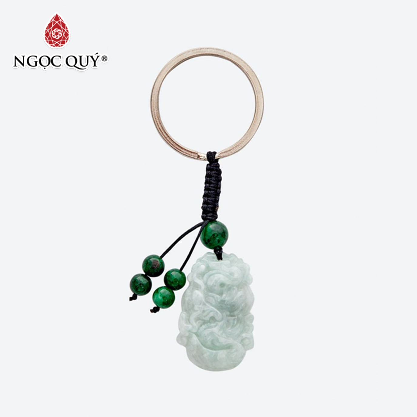 [HCM]Móc Khóa Đá Cẩm Thạch Phỉ Thúy - Ngọc Quý Gemstones