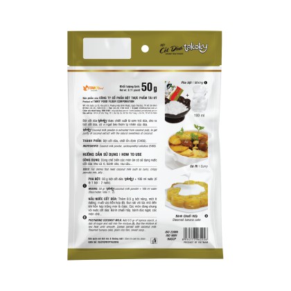 GÓI 50GR BỘT CỐT DỪA TAKOKY