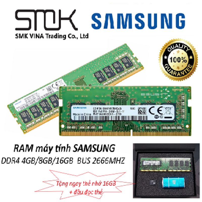 Bảng giá RAM máy tính SAMSUNG BUS 2666MHZ UDIMM 16GB Nguyên tem + Nhập khẩu Phong Vũ