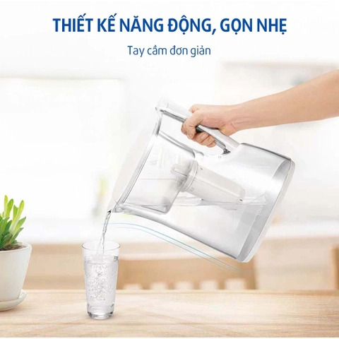 [HÀNG MỚI] Combo Bình lọc nước Pitcher PT304SV (1 lõi đính kèm) + 1 Lõi lọc PTC.SVJ - uống nước trực tiếp tiện dụng