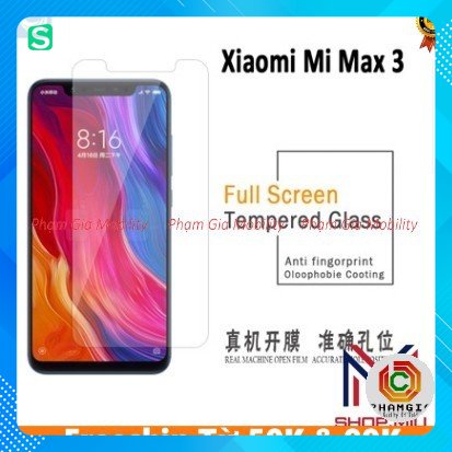 Combo Xiaomi Mimax 3 dán cường lực nano + dán cacbon tặng keo dán hở mép