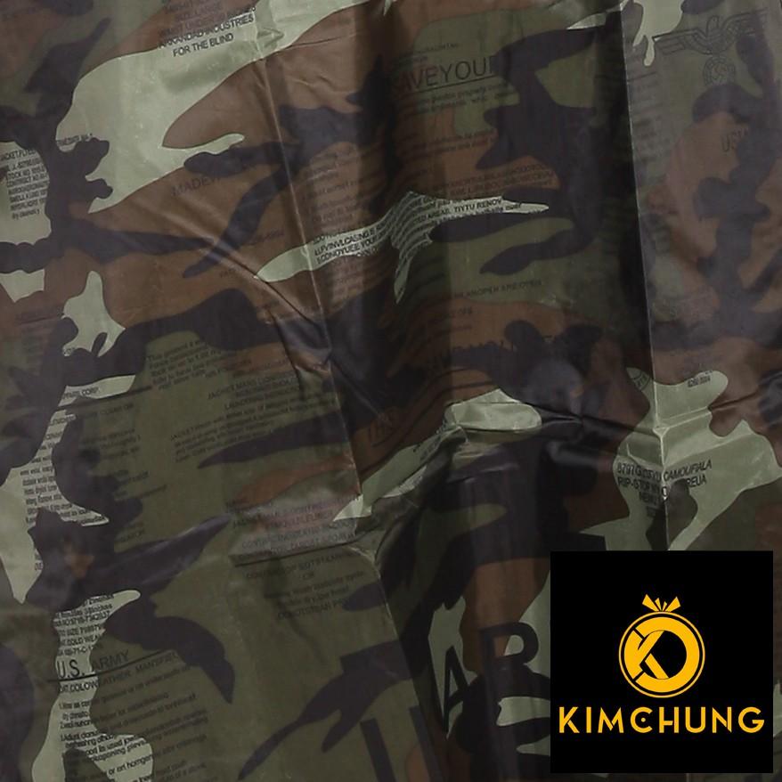 Áo mưa cánh dơi rằn ri - vải dù cao cấp - siêu chống thấm