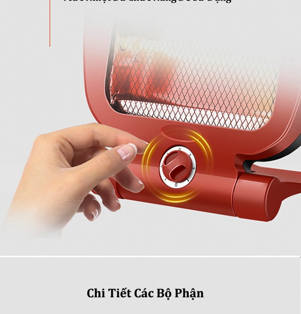 Máy sưởi, đèn sưởi 2 bóng công suất lớn