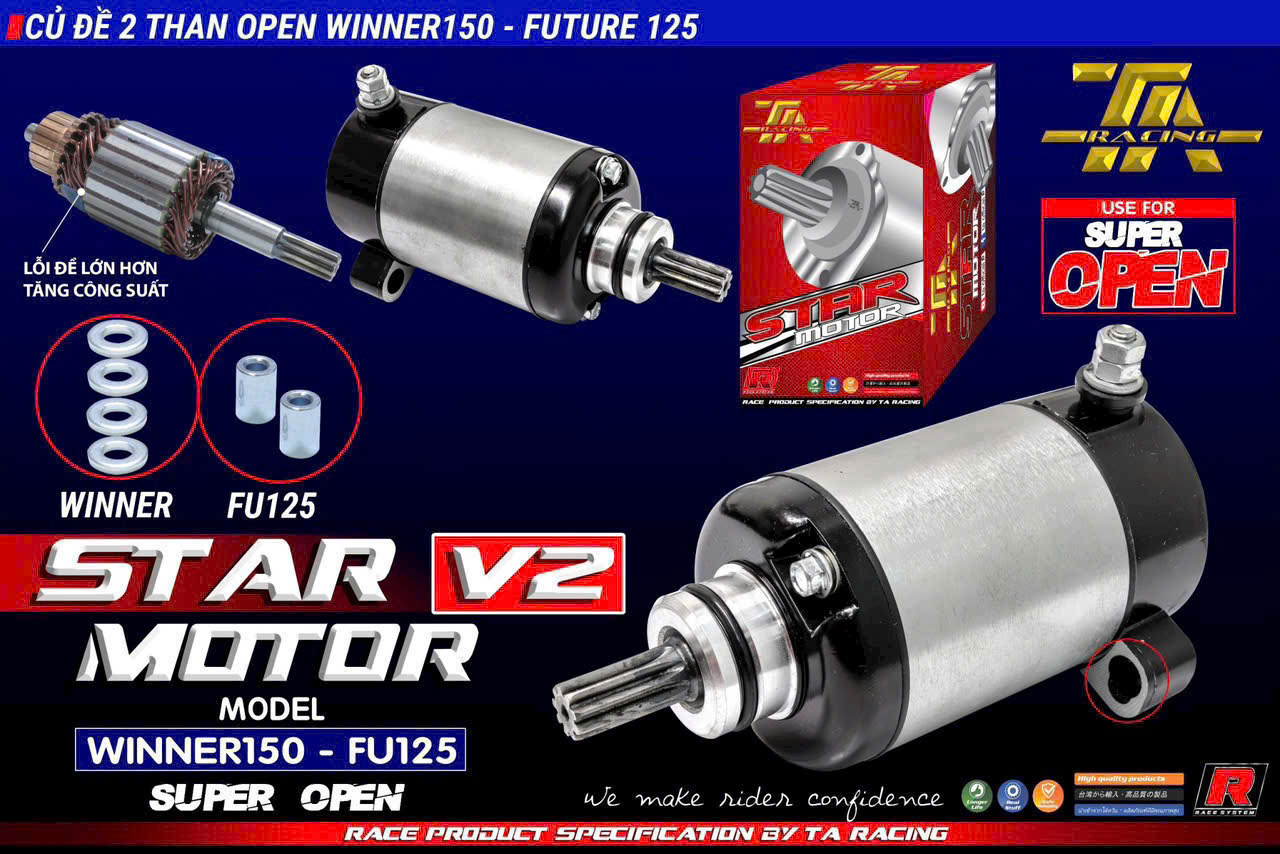 Củ Đề TA RACING V1 - V2 exciter EX135 EX150 Winner Sonic Wave Sirius Dream STAR MOTOR SUPER