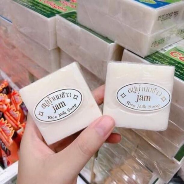 Xà bông cam nghệ phòng mụn thâm, xà phòng cám gạo sửa - xà phòng tắm ngừa mụn thái lan xpnvcg01