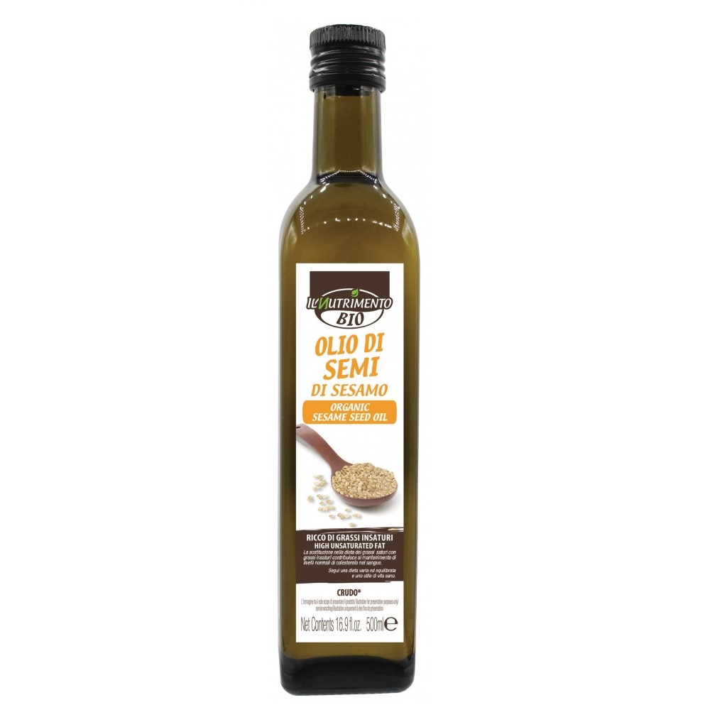 IL NutrimentoDầu hạt mè hữu cơ ép thô Organic Sesame Oil - 500ml