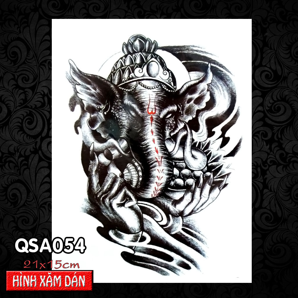 Tattoo stickers Buddha, Blessed Mother (21x15cm)