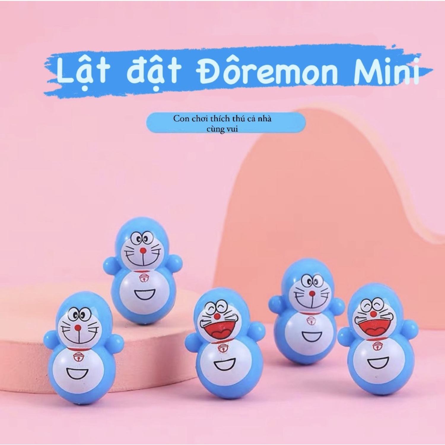 [Đồ chơi khám phá] Lật đật mini hình DOREMON đáng yêu cho bé Master Kids