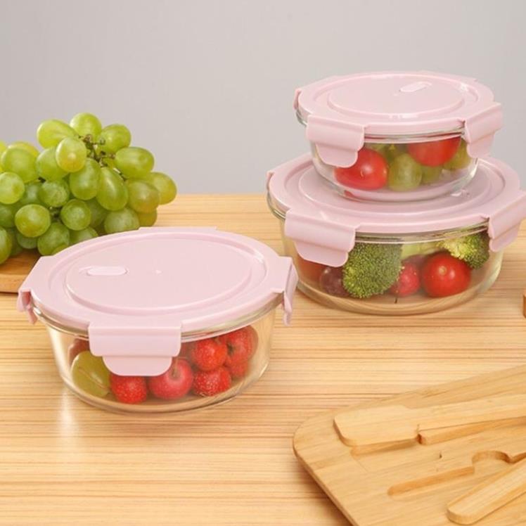 Hộp Cơm Thủy Tinh Tròn 400ml