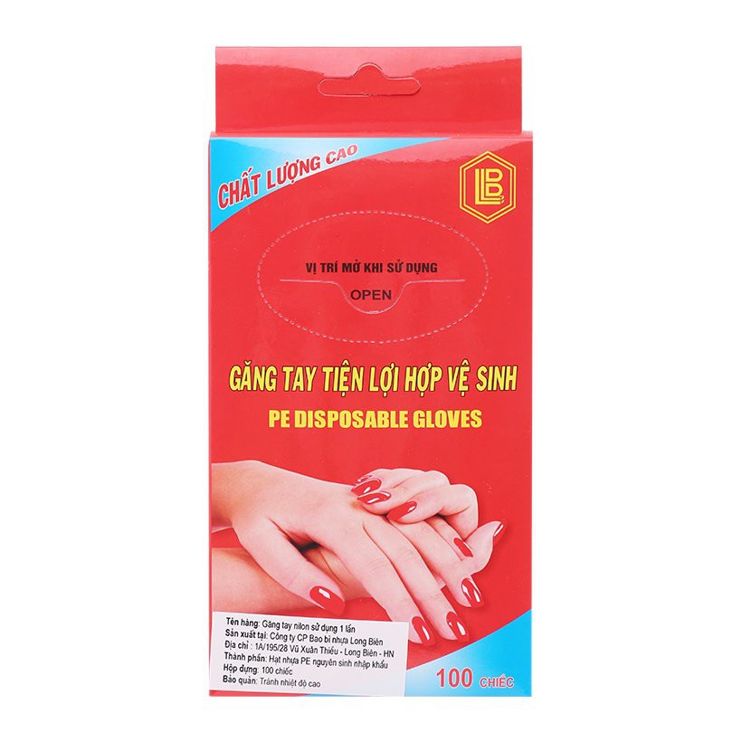 (Combo10 ) Hộp 1000 chiếc găng tay nilon dùng 1 lần