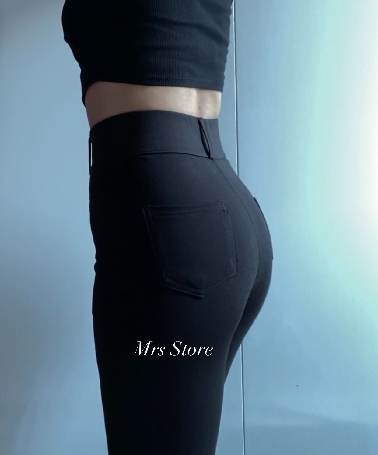 Legging Umi 2 nút cạp cao ôm gọn bụng siêu tôn dáng