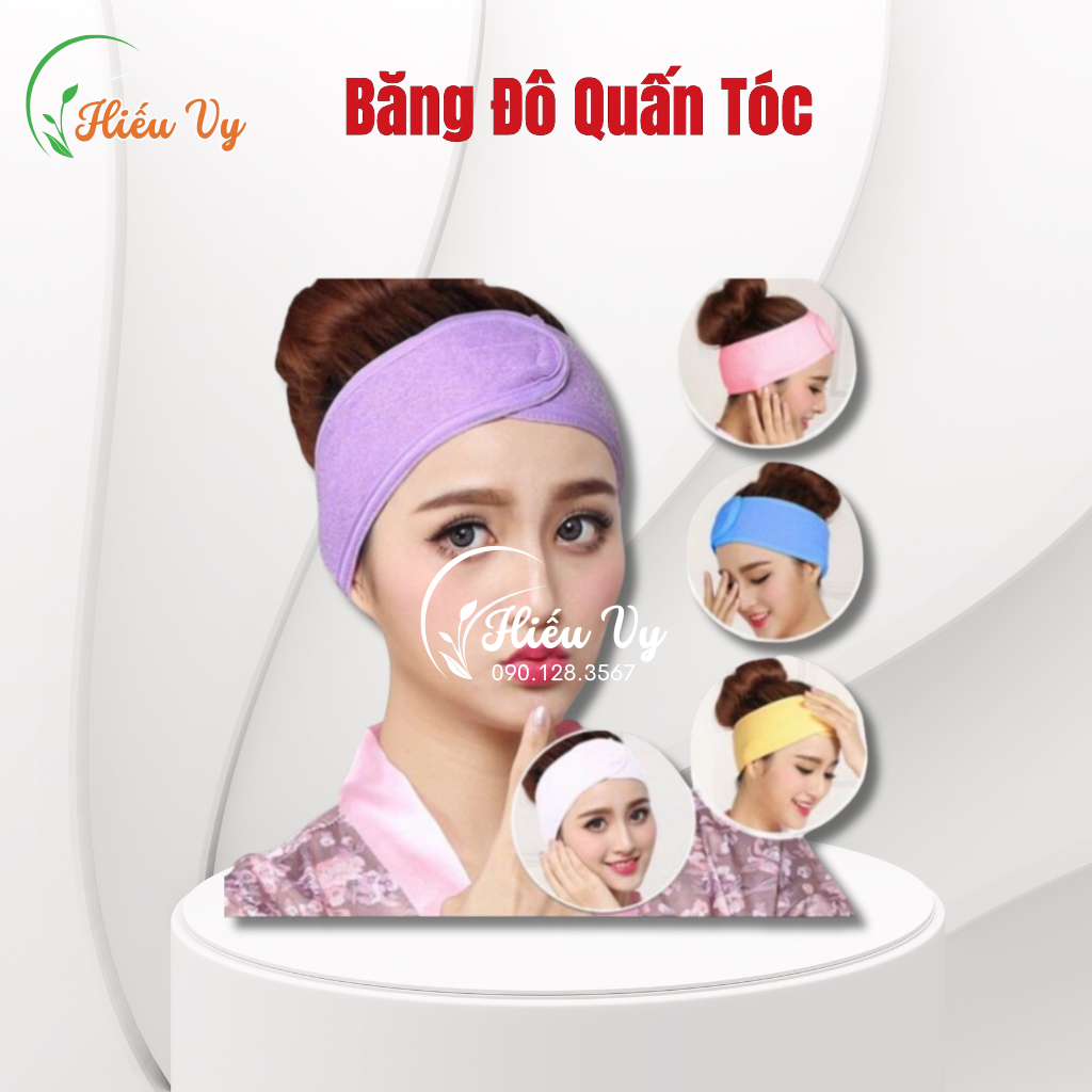 Băng Đô Dính Nhám Quấn Tóc Spa