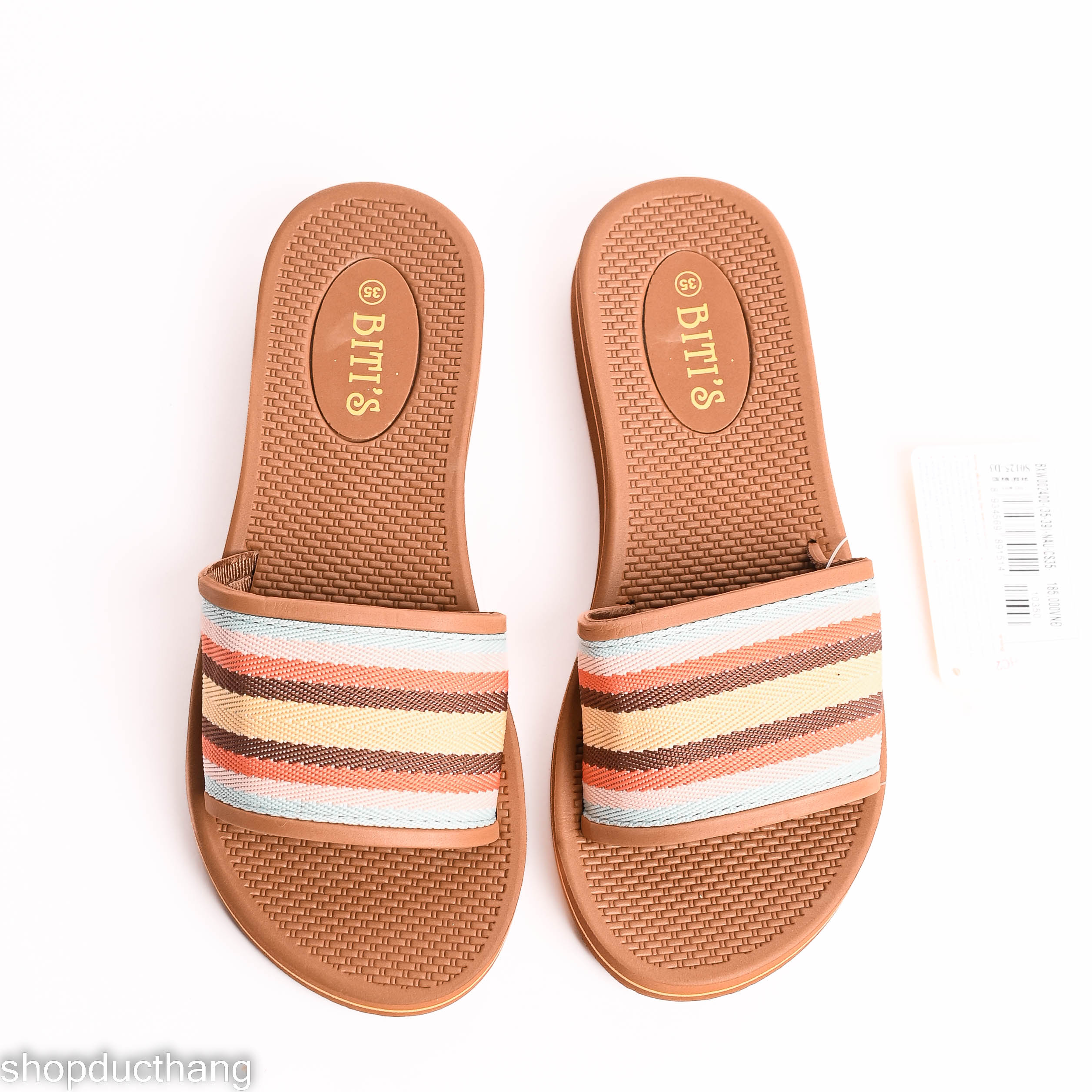 Dép xốp quai ngang Bitis nữ đế 3cm
