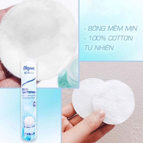 Bông Tẩy Trang Elegant Beauty 140 Miếng