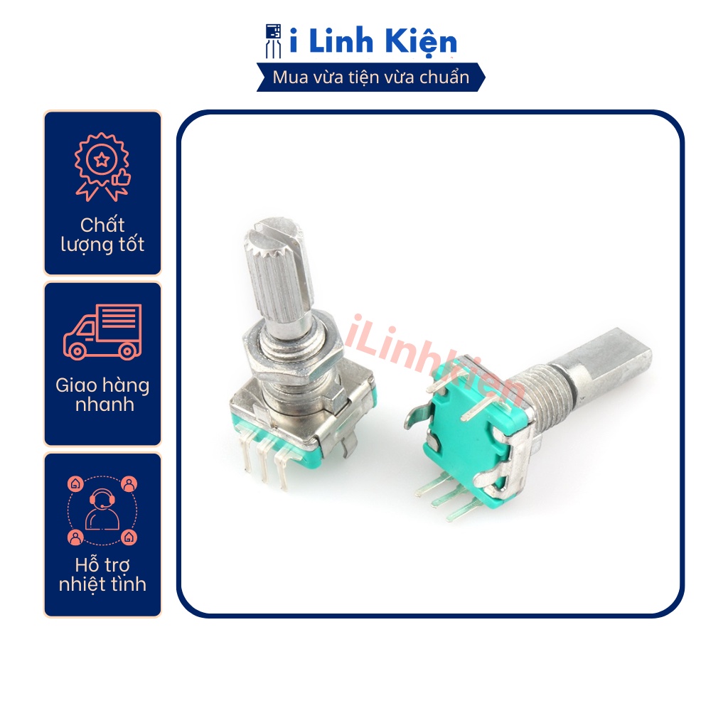 Công tắc volume vô cấp EC11 15mm 20mm 3 chân