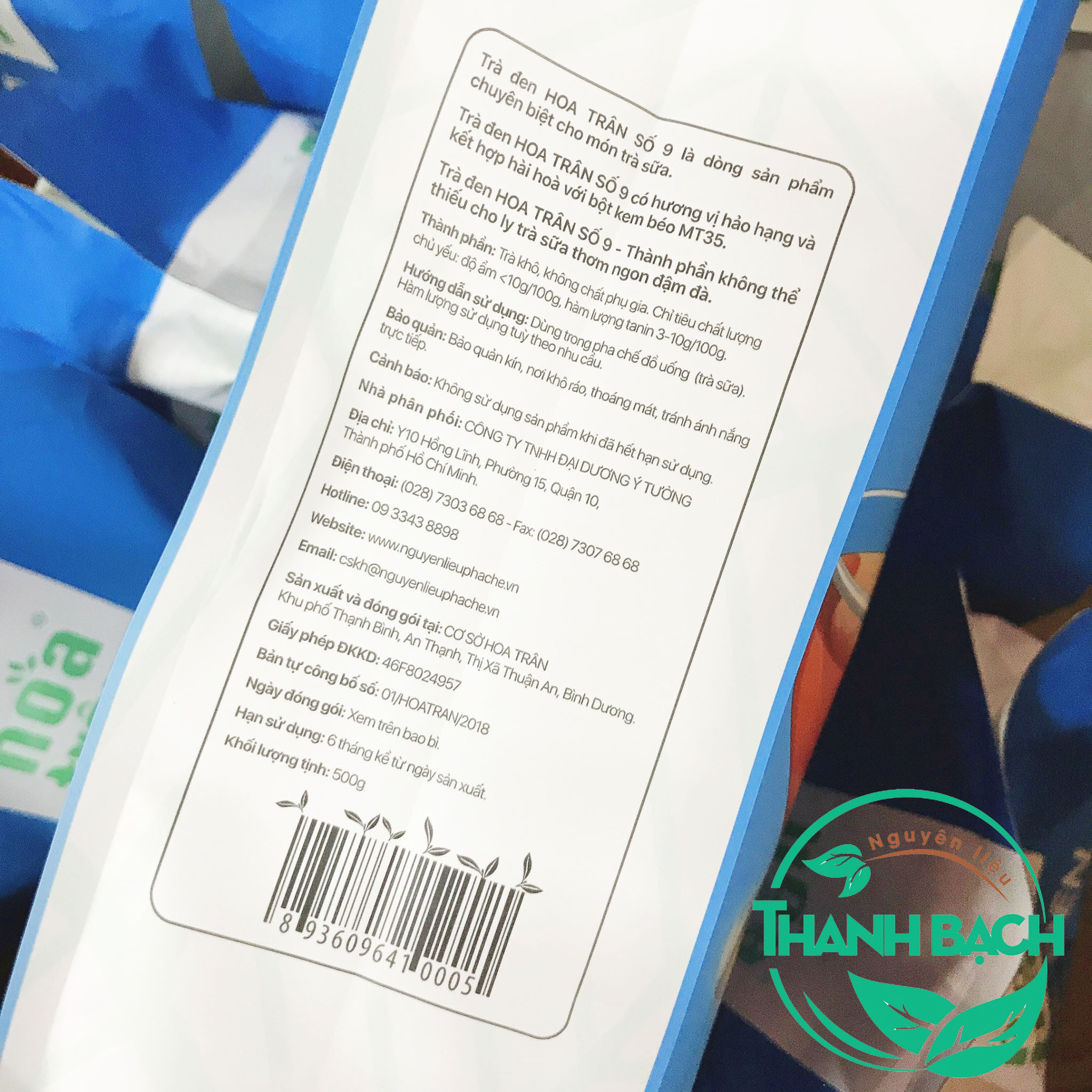 Trà Đen Số 9 Hoa Trân Pha Trà Sữa Gói 500gr (64k)