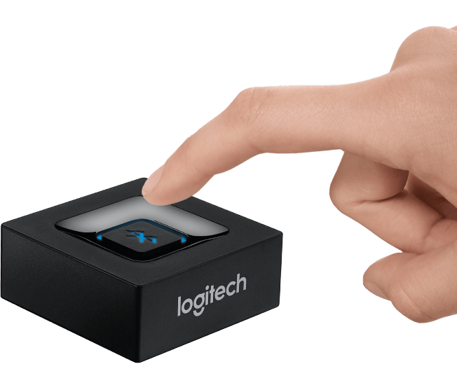 Adapter Bluetooth Logitech chuyển loa có dây thành tín hiệu Bluetooth không dây (Đen) Chính Hãng