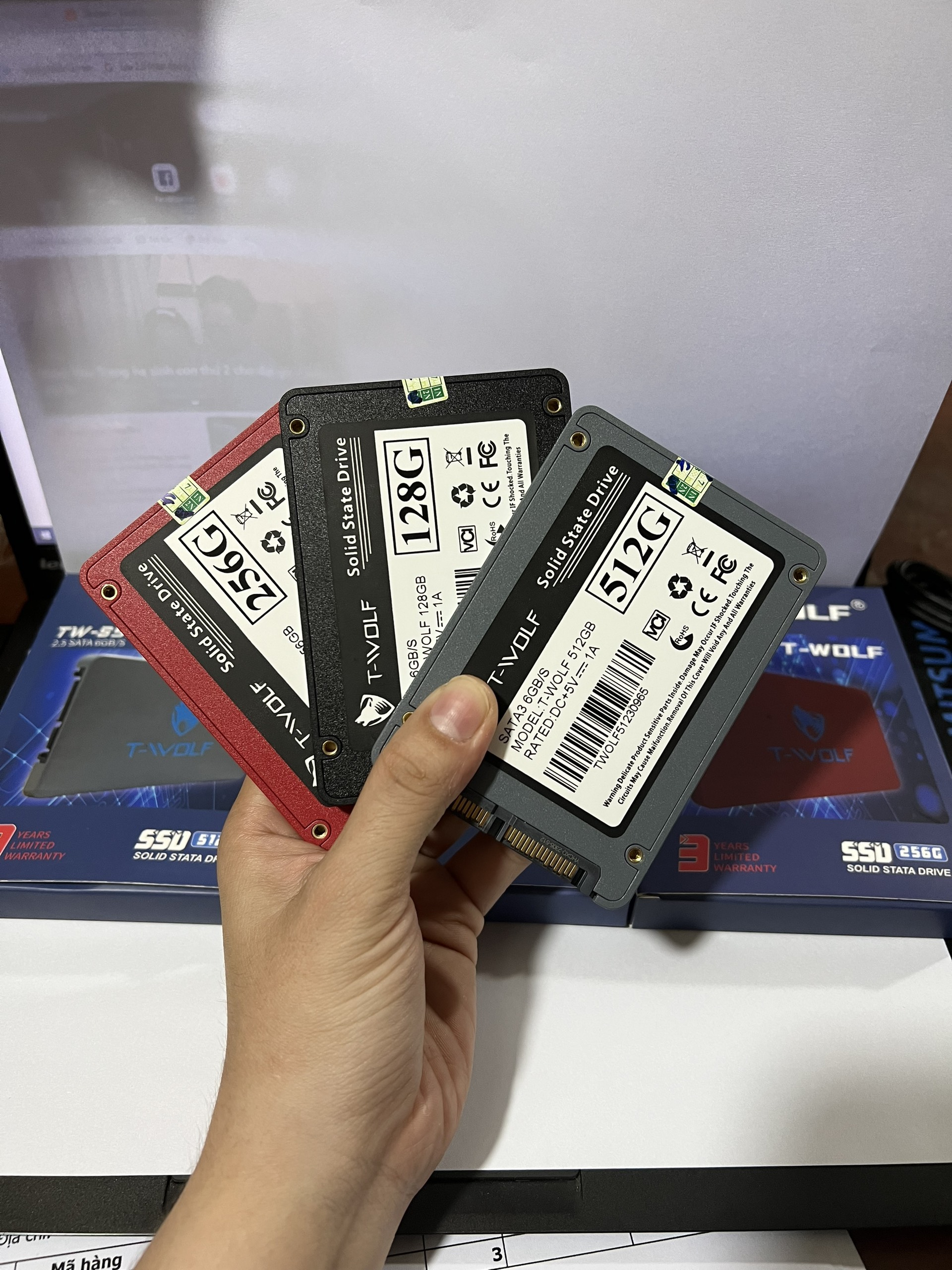 Ổ Cứng SSD TWolf TWS128GB 256GB 512GB 2.5 Sata 3 MixASale