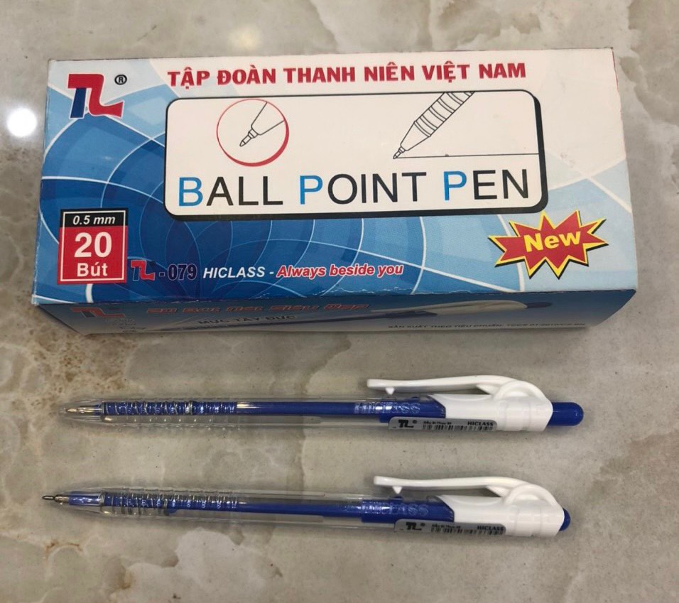 Bút Bi xanh TL-079 (Hộp 20 Chiếc)