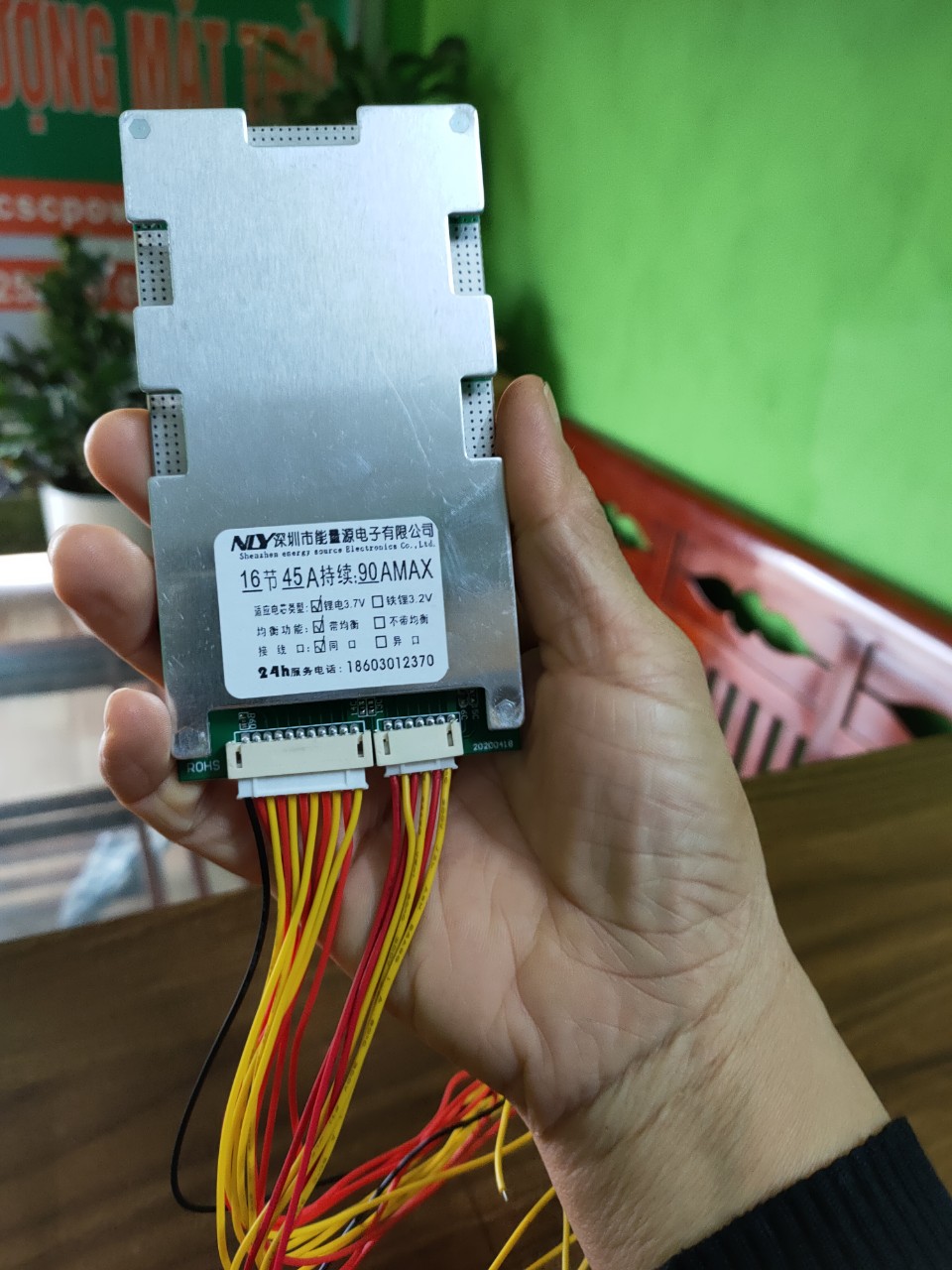 Mạch bảo vệ pin- BMS16S50A cho 16 cell 3,2V pin sắt